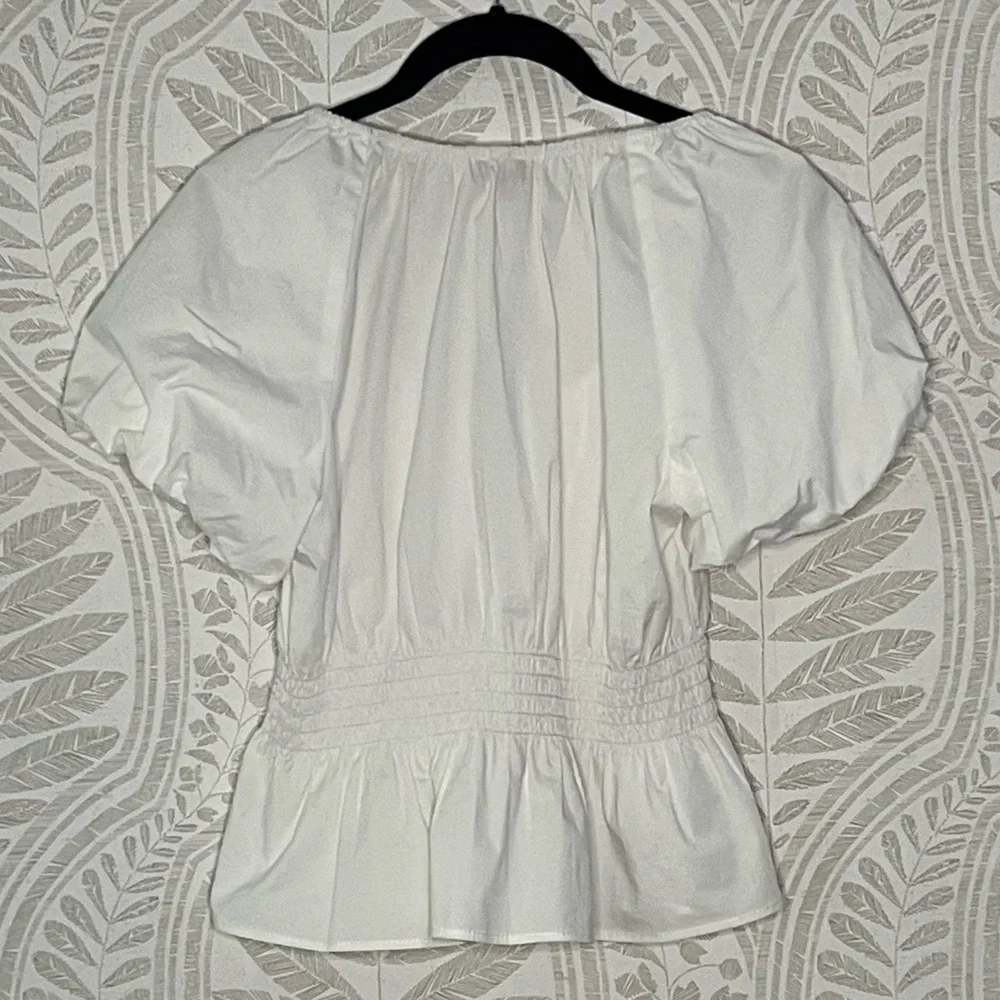 STAUD LUCIA Smocked Top EUC Size L - Picture 6 of 9
